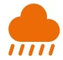 Regenwolk pictogram