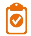 Clipboard met vink pictogram