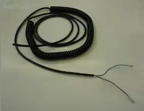 [627795B] SPIRAALKABEL 2X0,75 ZWART TOT 50000 MM LANG