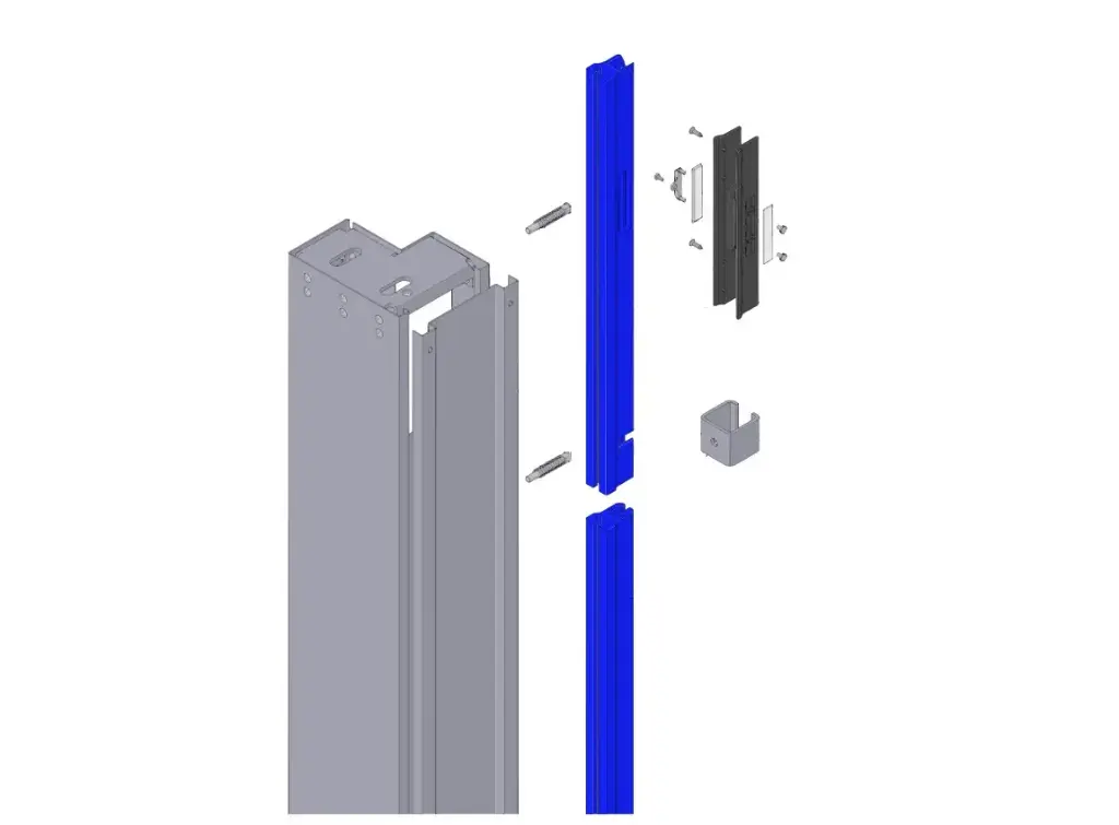 [6SOMS50] Colonne de gauche complète avec couverture - sur mesure