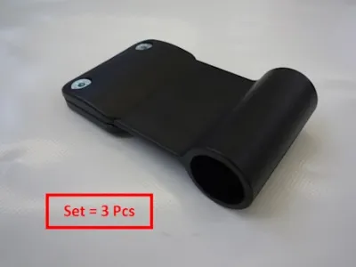 [MANT01S3] SET 3 STUKS KUNSTSTOF HIJSBEUGEL VOOR DOEK