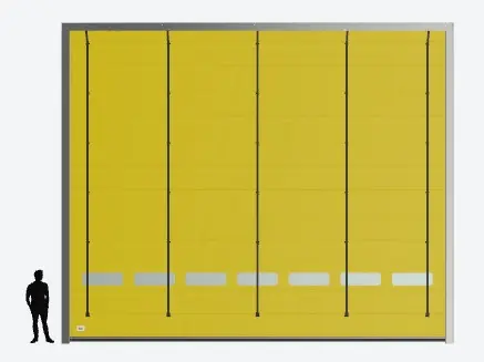 [TMB9060] TRAFFIC CM snelvouwdeur - 3 fasig 400V - PL9000 x PH6000 mm