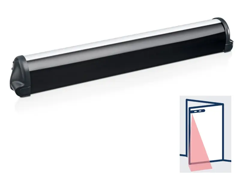 [4SAFE1L90BLK] Veiligheidslijst met 1 actieve infrarood sensor, L=900 mm - zwart