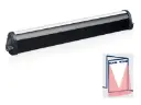 [4SAFE2L110BLK] Barre de sécurité avec 2 capteurs infrarouges actifs, L=1100 mm - noir