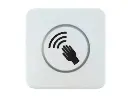 [CSBWTHW] Interrupteur blanc sans contact - pictogramme main