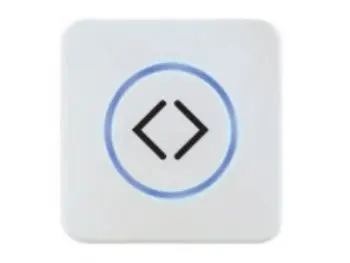 [CSWTOP2] Interrupteur blanc sans contact avec rétroaction par LED, picto OPEN2