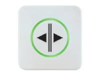 [CSWTOP4] Interrupteur blanc sans contact avec rétroaction par LED, picto OPEN4