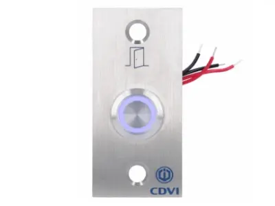 [BPNONFE] Drukknop NO/NG verlicht (voorbekabeld) met voorplaat in RVS (inox)