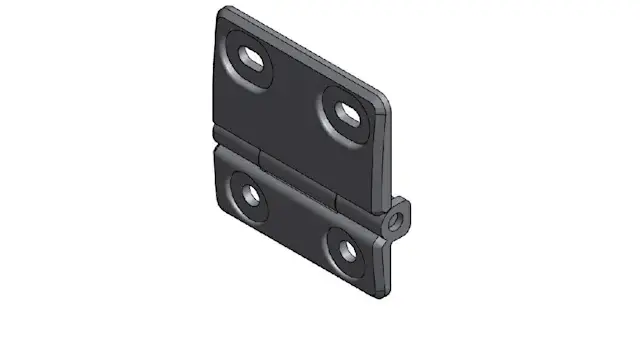 [DOK063532] Middelste scharnier plast - merkloos