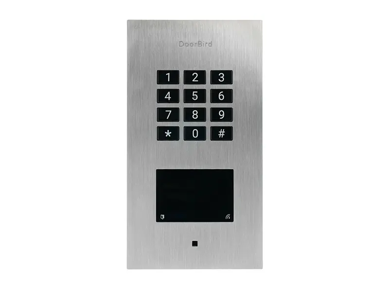 [A1121-FM] IP-Inbouw codeklavier/ badgelezer, roestvrij staal V2A, geborsteld