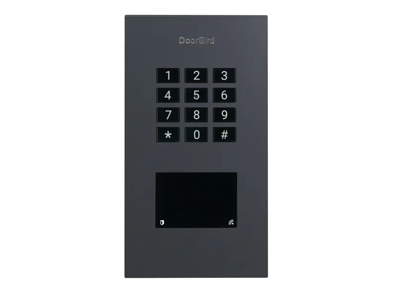 [A1121-FM7016] Clavier/lecteur de badges en applique IP, acier inoxydable V2A,RAL7016