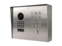 [D1101KH-M-S] IP video opbouwbuitenpost met 1 oproepknop, codeklavier, RVS geborstel