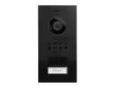 [D1101V-FM9011] IP video inbouw buitenpost met 1 oproepknop, Grafietzwart