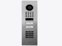 [D1102KV-FM] Interphone vidéo IP encastré, clavier à code int., 2 boutons d'appel