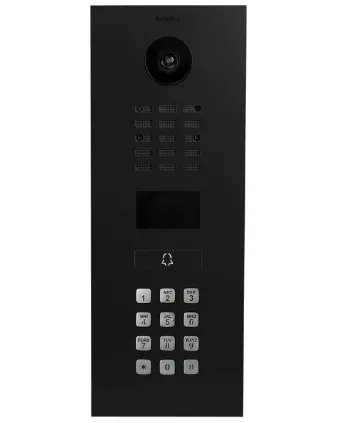 [D2101KV-9011] IP video inbouwbuitenpost -1 oproepkn - codeklavier - RAL9011