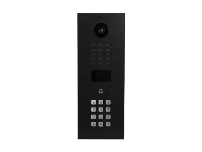 [D2101KV-9011] IP video inbouwbuitenpost -1 oproepkn - codeklavier - RAL9011