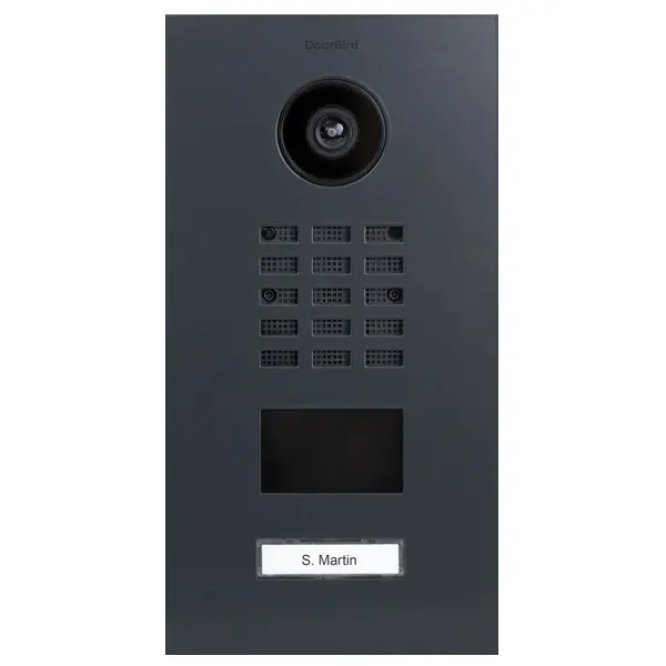 [D2101V-7016] Interphone Vidéo IP 1 bouton-poussoir, RAL 7016