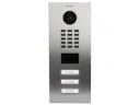 [D2103V] IP video inbouw buitenpost met 3 oproepknoppen - RVS geborsteld