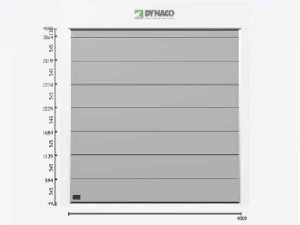 [DYI14P04040SS] Geautom. sectionaalpoort B4000 x H4000mm SL in standard RAL