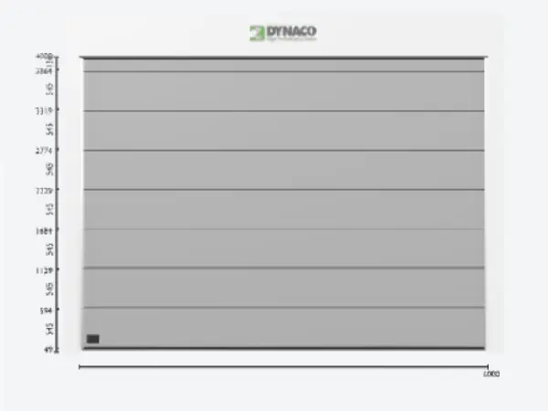 [DYI14P06040SS] Geautom. sectionaalpoort B6000 x H4000mm SL in standard RAL