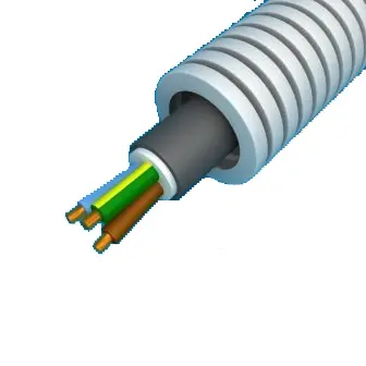 [EIPFXVB3G25] XVB 3G2,5 mm² câble rigide d'alimentation en preflex diam. 20mm- roule