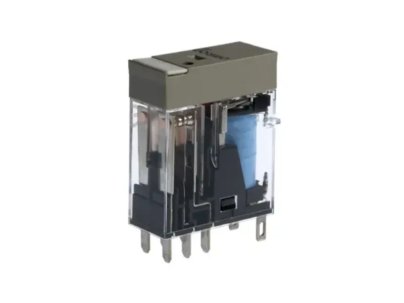 [EIR24V2P] Plug-in relais 24V DC, 2 NO/NC contacten 5A