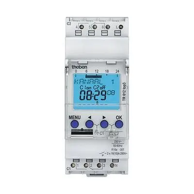 [EITHBTR612] Horloge numérique à 2 canaux 24U/7D 230Vac