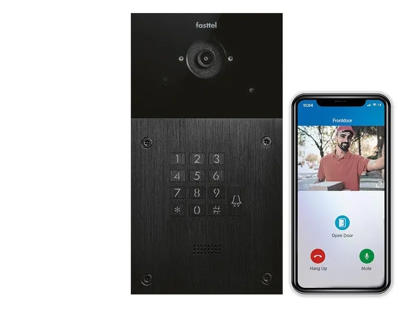 [FT600VKK-BASIC] Entry kit vidéo -  Interphone 1 bouton et clavier à code - 4 x lic.app