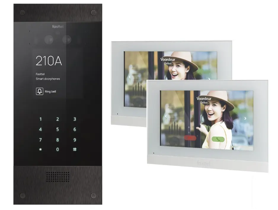 [FT800KVC-K2A] Kit WIZARD PRESTIGE met codekl. voor 2 appartementen, uitbreidbaar