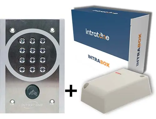 [06-0104-EU] INTRABOX RVS codeklavier met badgelezer - incl. 10 jaar data synchro