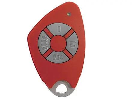 [09-0117] 4-kanaals Mifare-afstandsbediening, rood