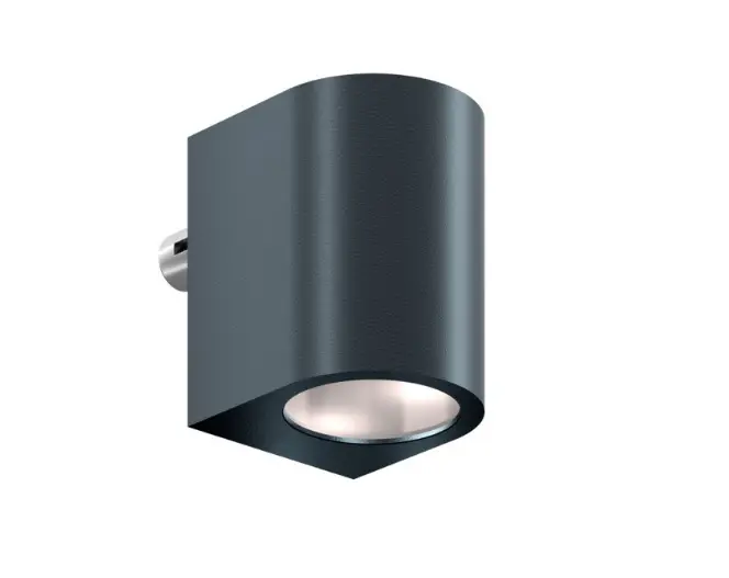 [ARCO55-DC-7016] Boogvormige wandverlichting, 55 mm breed, 12-24V DC, RAL 7016