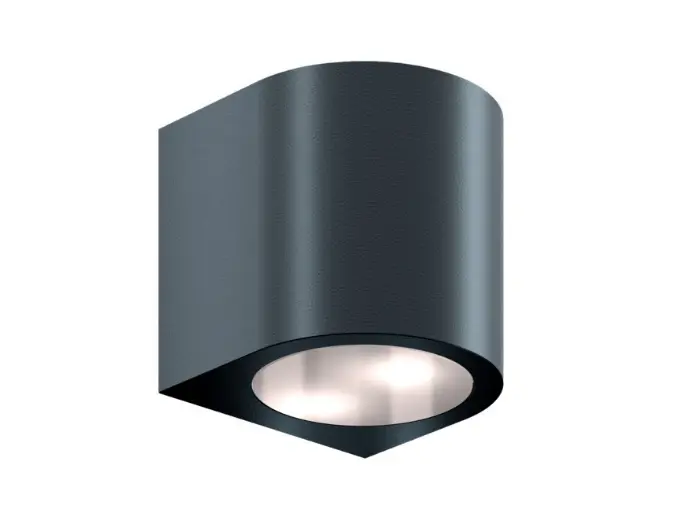 [ARCO75-230V-7016] Boogvormige wandverlichting, 75 mm breed, 230V AC, RAL 7016