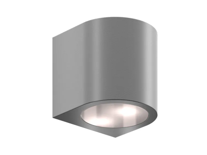 [ARCO75-DC-SILV] Eclairage extérieur mural ARC, 75 mm de largeur, 12-24V DC, argent