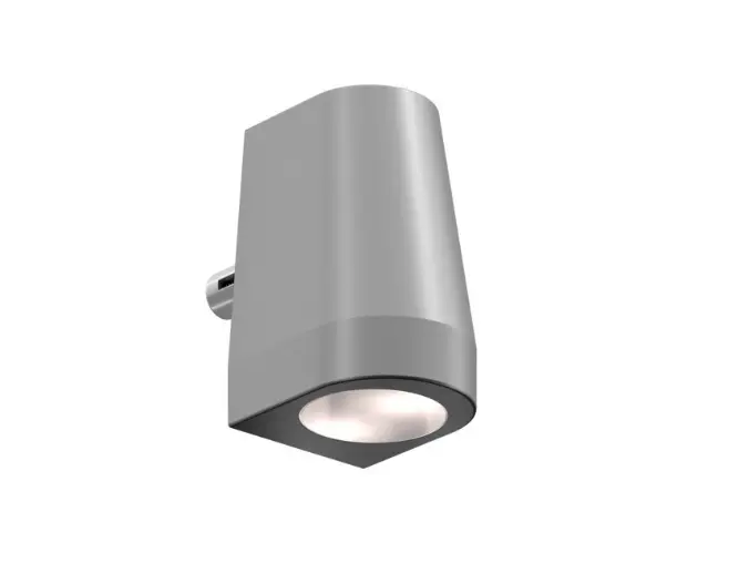 [CONE55-230V-SILV] Eclairage extérieur mural cone, 55 mm de largeur, 230V AC, argent