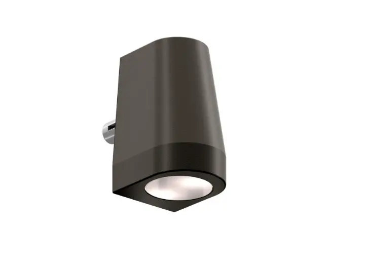 [CONE55-DC-7016] Kegelvormige wandverlichting, 55 mm breed, 12-24V DC, RAL 7016