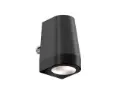 [CONE55-DC-9005] Eclairage extérieur mural cone, 55 mm de largeur, 12-24V DC, RAL 9005