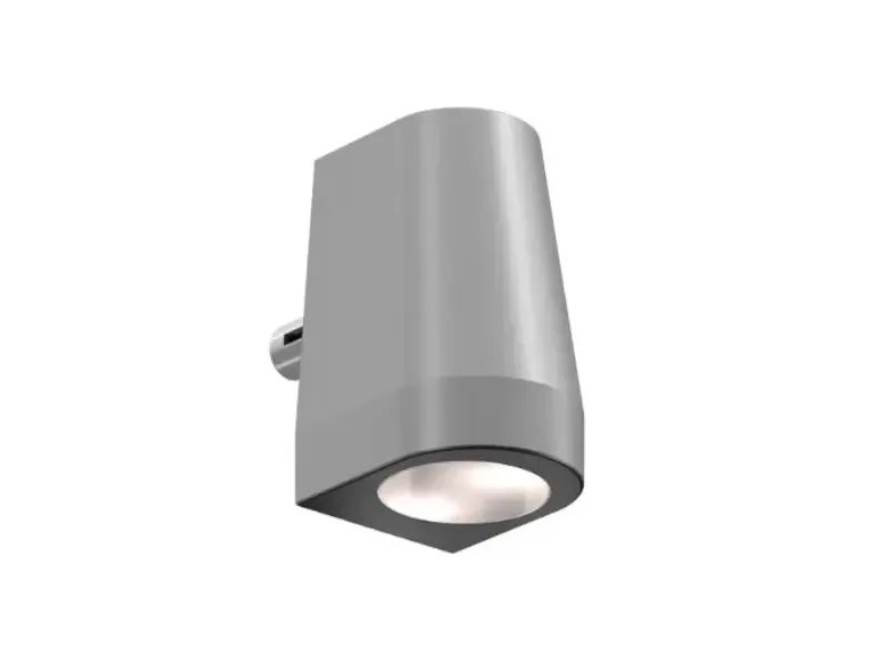 [CONE55-DC-SILV] Kegelvormige wandverlichting, 55 mm breed, 12-24V DC, zilver