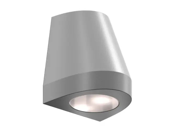 [CONE85-230V-SILV] Kegelvormige wandverlichting, 85 mm breed, 230V AC, kleur zilver
