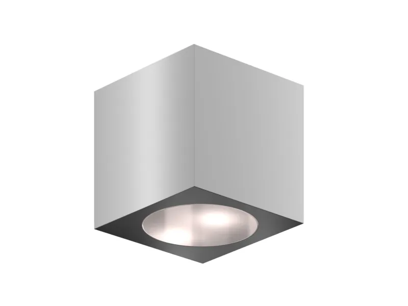 [CUBE75-DC-UNCOLOURED] Kubusvormige wandverlichting, 75 mm breed, 12-24V DC, ongekleurd