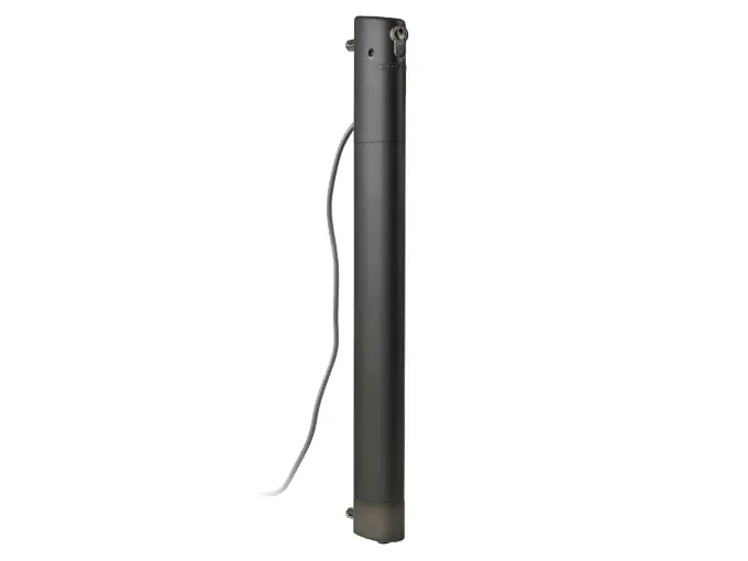 [ELECTRADROP-R-9005] Verrou de sol motorisé avec batteries de secours intégrées FAIL OPEN, 24Vdc, RAL 9005