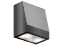 [HEPTA75-230V-7016] Trapziumvormige wandverlichting, 75 mm breed, 230V AC, RAL 7016