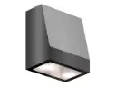 [HEPTA75-230V-9005] Trapziumvormige wandverlichting, 75 mm breed, 230V AC, RAL 9005
