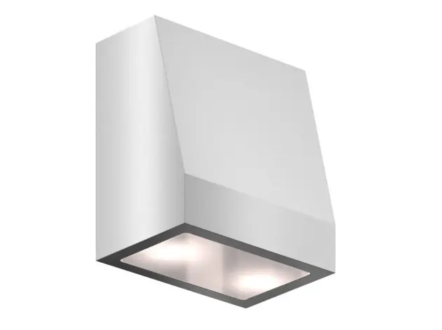 [HEPTA75-230V-UNCOLOU] Trapziumvormige wandverlichting, 75 mm breed, 230V AC, ONGEKLEURD