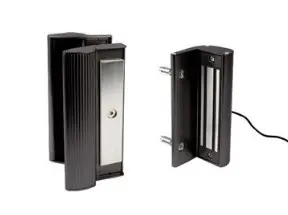 [MAG300-9005] Ventouse magnétique en applique avec poignées - force 300kg - RAL 9005
