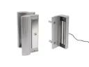 [MAG300-ZILV] Opbouw magneetslot met handvaten - 300kg trekkracht - Zilver