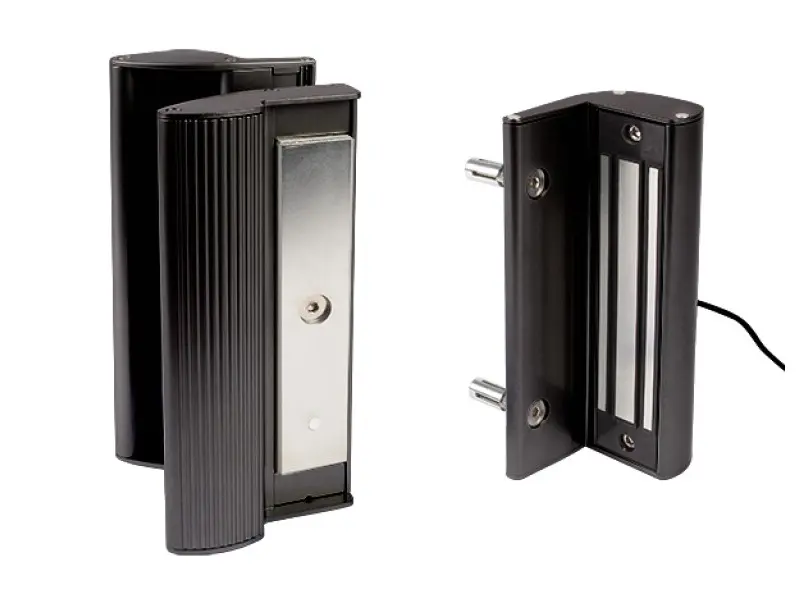 [MAG600-9005] Ventouse magnétique en applique avec poignées, force 600 kg en RAL9005
