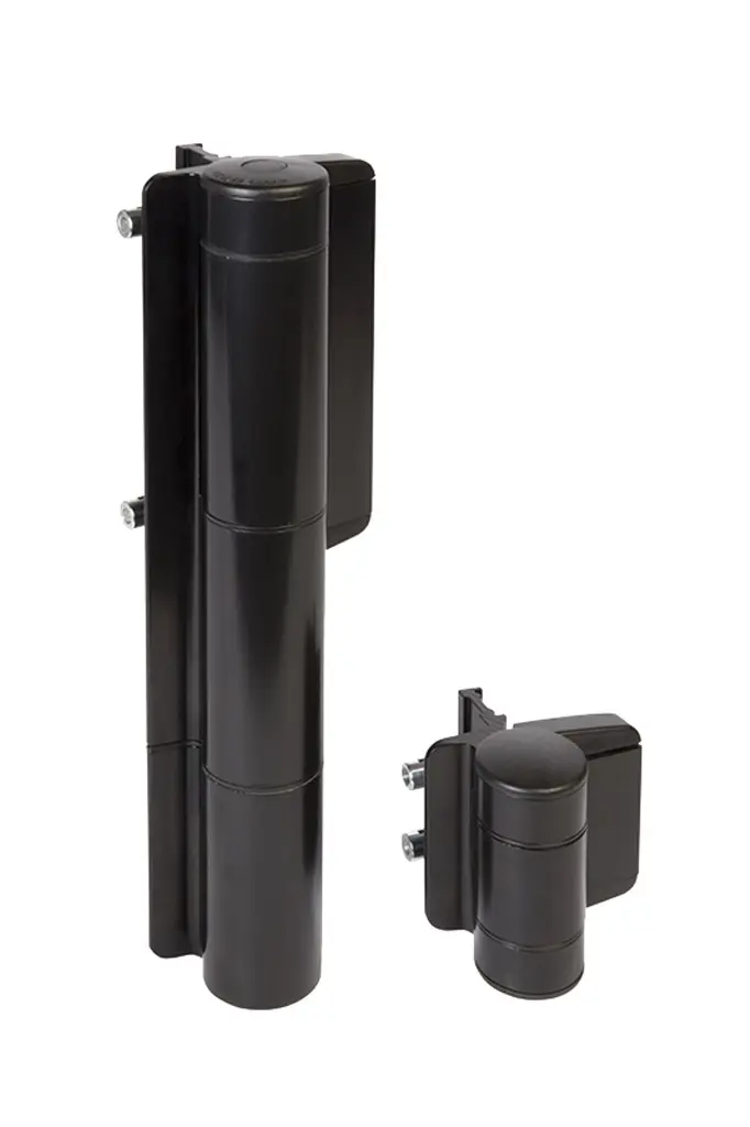 [MAMMOTH180-9005] 180° poortsluiter en scharnier in 1 - poorten tot 1,5m en 150Kg - 9005