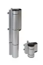 [MAMMOTH180-ZILV] Charnière avec ferme-portail 180° intégré - 1,5m et 150Kg - ARGENT