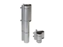 [MAMMOTH180-ZILV] Charnière avec ferme-portail 180° intégré - 1,5m et 150Kg - ARGENT